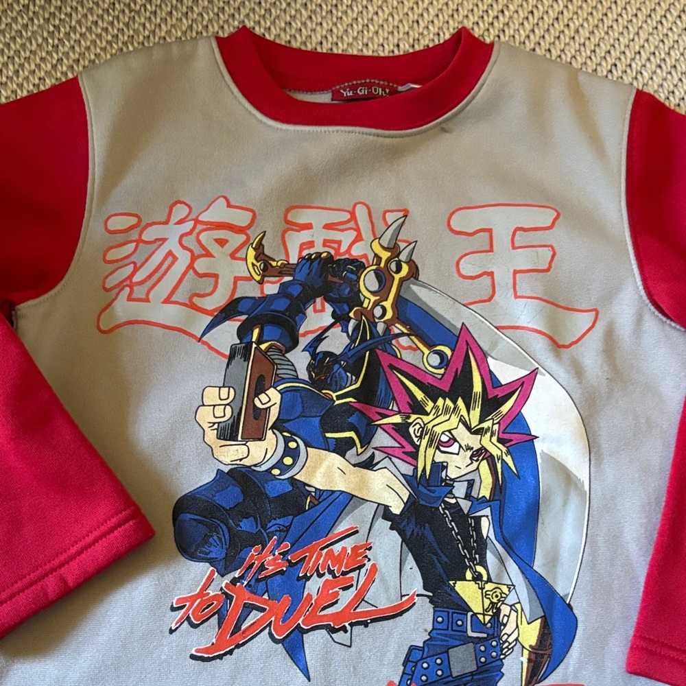 Sweatshirt Yu Gi Oh boys new size 6 polyester long sleeves